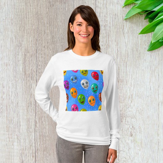 Fun Monster Gezichtballonnen T-shirt