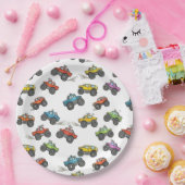 Fun Monster Trucks Birthday Party  Papieren Bordje (Feest)