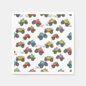 Fun Monster Trucks Birthday Party  Servet (Voorkant)