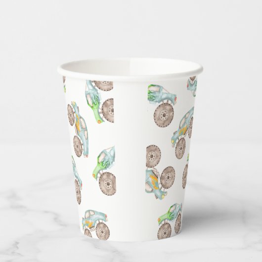 Fun Monster Trucks Papieren Cup Papieren Bekers (Links)