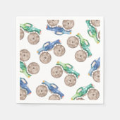 Fun Monster Trucks Papieren Cup Servet (Voorkant)