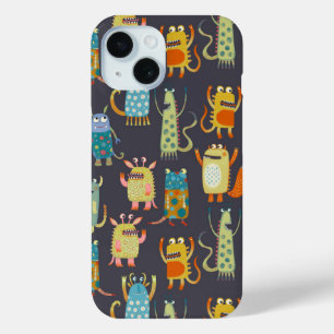 Fun Monsters Patroon iPhone 15 Case