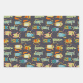Fun Monsters Patroon Inpakpapier Vel (Voorkant)