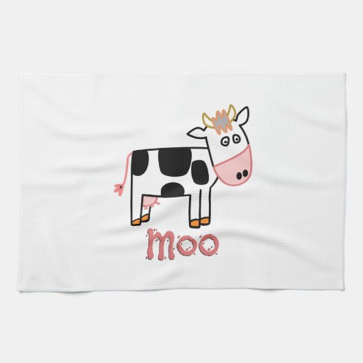 FUN MOO COW THEEDOEK (Horizontaal)