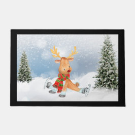 Fun Moose Wildlife kerstklep Deurdeur Deurmat
