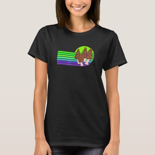 Fun Morel Hunting Retro Look 2 T-shirt (Voorkant)
