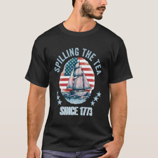 Fun morsen van de thee sinds 1773  Amerikaanse ges T-shirt