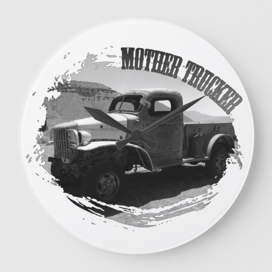Fun Mother Truck Clock! Grote Klok (Voorkant)