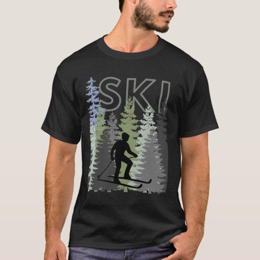 Fun Mountain Adventure Ski Squad Winter Sport Ski T-shirt (Voorkant)