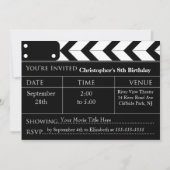 Fun Movie Night Birthday Party-uitnodigingen Kaart (Voorkant)