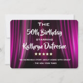Fun Movie Parody Birthday Party Invitation Kaart (Voorkant)