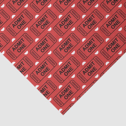 Fun Movie party ticketpatroonweefsel Tissuepapier (Detail)