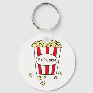 Fun Movie Theater Popcorn in Bucket Favors Sleutelhanger