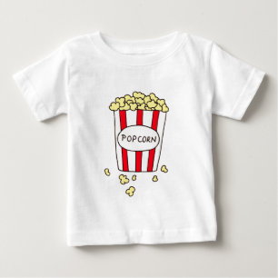 Fun Movie Theater Popcorn in Red White Bucket