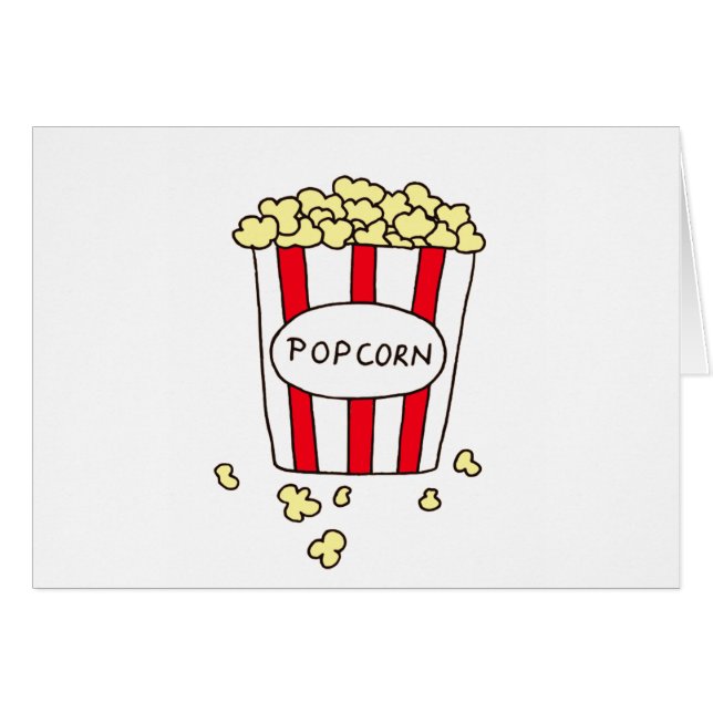 Fun Movie Theater Popcorn in Red White Bucket (Voorkant Horizontaal)