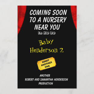 Fun Movie Theme Baby 2-aankondiging - Aankondiging