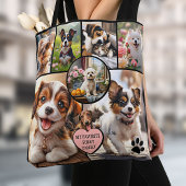 Fun Multi Photo Collage Dog Lover Tote Bag