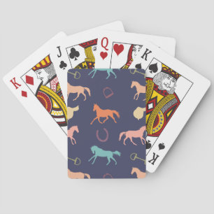 Fun Multicolor English Horse Pattern Speelkaarten