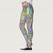 Fun Multicolor Paint-Spletters Leggings (Links)