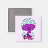 Fun Mushroom Koelkast Magnet (Voorkant / Achterkant)
