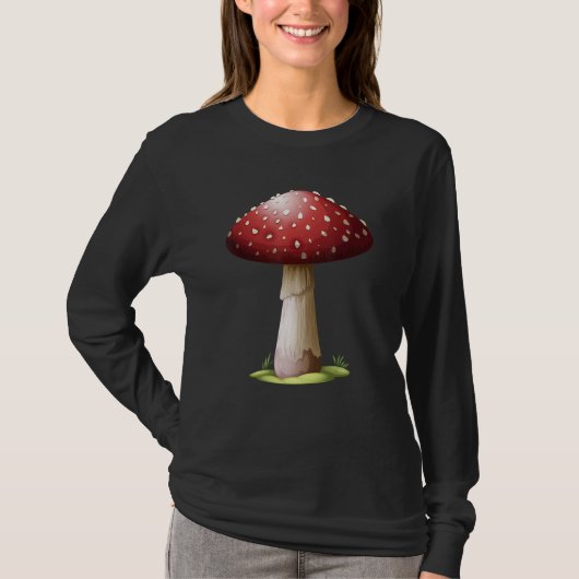 Fun Mushrooms Foraging Mycology Fungi Cool Mushroo T-shirt (Voorkant)