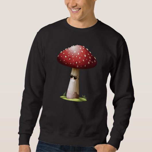 Fun Mushrooms Foraging Mycology Fungi Cool Mushroo Trui (Voorkant)