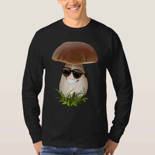 Fun Mushrooms Foraging Mycology Fungi Happy Mushro T-shirt (Voorkant)