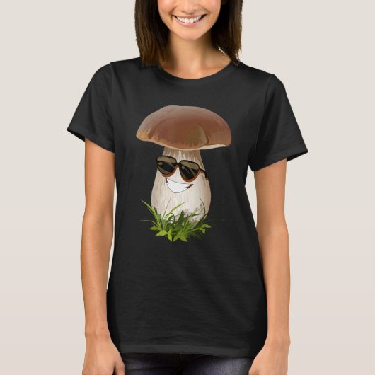 Fun Mushrooms Foraging Mycology Fungi Happy Mushro T-shirt (Voorkant)