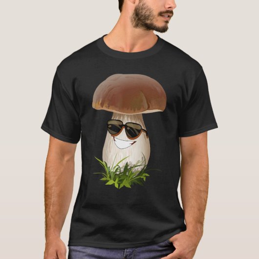 Fun Mushrooms Foraging Mycology Fungi Happy Mushro T-shirt (Voorkant)