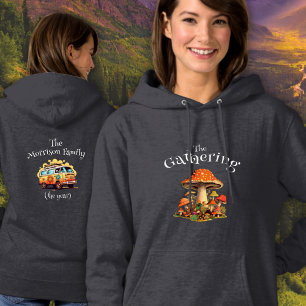 Fun Mushrooms  Retro Familiereünie Hoodie