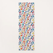 Fun Musical Notes Kawaii Art Design Yogamat (Voorkant)