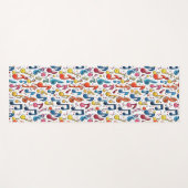 Fun Musical Notes Kawaii Art Design Yogamat (Voorkant (horizontaal))