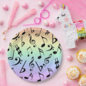 Fun Musical Notes Rainbow Party Borden Papieren Bordje (Feest)