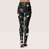 Fun Musical Notes Random Patroon Leggings (Achterkant)