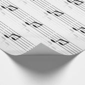 Fun Musical Notes Wrapping Paper Cadeaupapier (Hoek)