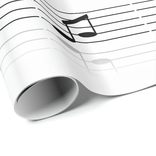 Fun Musical Notes Wrapping Paper Cadeaupapier (Rol Hoek)
