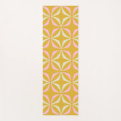 Fun Mustard en roze Mid Century Modern Patroon Yogamat (Voorkant)