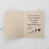 Fun My Best Friend Afbeelding Love Paw Print Kaart (Binnen)