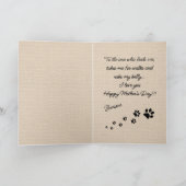Fun My Best Friend Afbeelding Love Paw Print Kaart (Binnen)