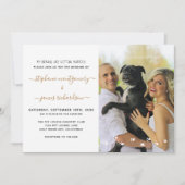 Fun My Humans Getting Married Pet Photo Weduwen Kaart (Voorkant)