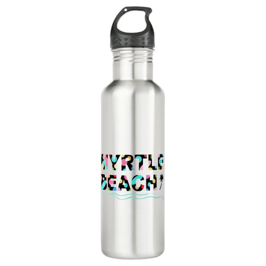 Fun Myrtle Beach, SC grafische kabel Waterfles (Voorkant)