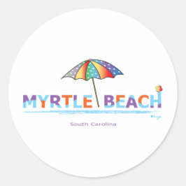 Fun Myrtle Beach, SC Ronde Sticker