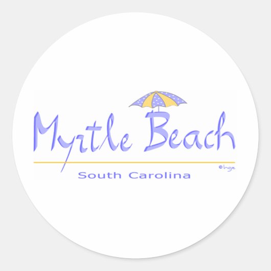 Fun Myrtle Beach, SC Ronde Sticker (Voorkant)