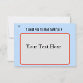 Fun N Cool briefkaart voor de Bros en Close Peers (Achterkant)