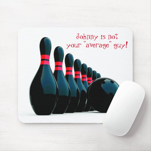 Fun naam Bowler Bowling Muismat (Met muis)