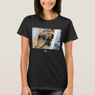 Fun Name Sjabloon Dog Foto T-shirt