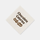 Fun Napkin Quote - Chocolate Calories niet tellen Servet (Hoek)