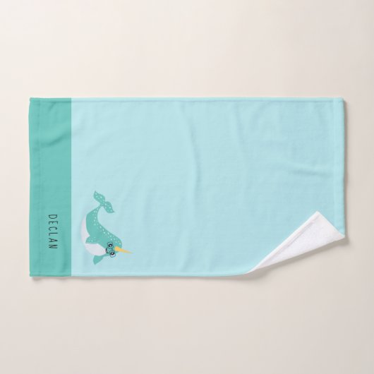 Fun Narwhal met bril Bad Handdoek (Handdoek)