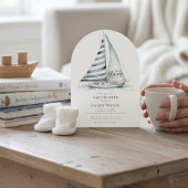fun Nauti Bouy Nautical Baby Shower Invitation Kaart