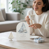 fun Nauti Bouy Nautical Baby Shower Invitation Kaart